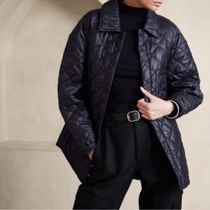 Banana Republic Black Quilted Puffer Jacket